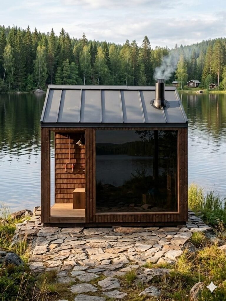Pihasauna julkisivua